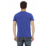 Trussardi Action Blue Cotton Men T-Shirt