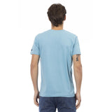 Trussardi Action Light Blue Cotton Men T-Shirt