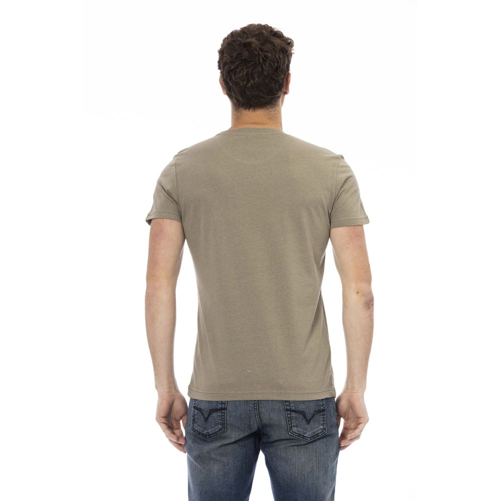 Trussardi Action Green Cotton Men T-Shirt