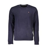 Napapijri Blue Cotton Men Sweater