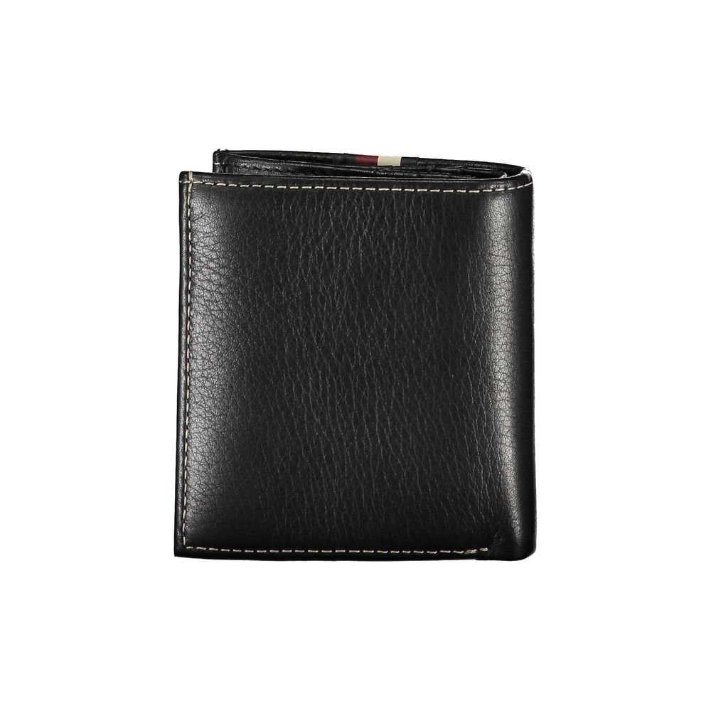 Tommy Hilfiger Black Leather Men Wallet