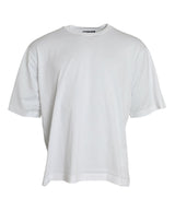 Dolce & Gabbana Elegant White Crew Neck Luxury Tee