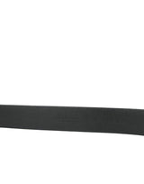 Dolce & Gabbana Elegant Black Leather Belt with Metal Buckle