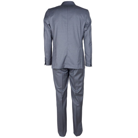 Made in Italy Gray Wool Men Suit