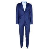 Made in Italy Blue Wool Men's Suit