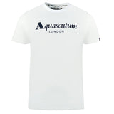 Aquascutum White Cotton Men T-Shirt