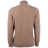 Emilio Romanelli Brown Cashmere Men Sweater