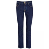 Jacob Cohen Elegant Dark Blue Bard Jeans