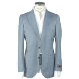 Emilio Romanelli Light Blue Wool Men Blazer