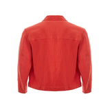 Sealup Elegant Orange Polyester Jacket