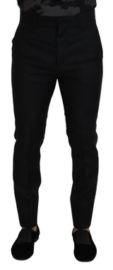 Dsquared² Back Virgin Wool Slim Fit Men Formal Pants