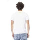 Cavalli Class White Cotton Men T-Shirt