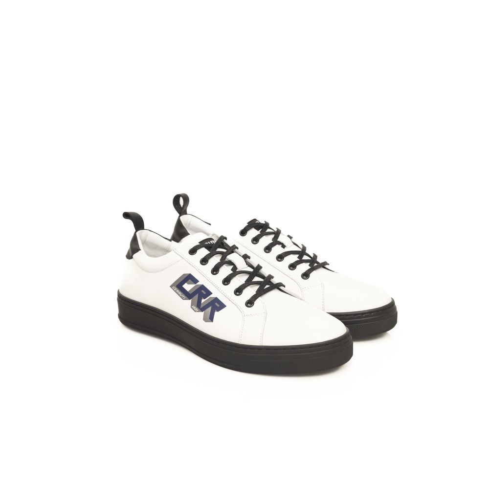 Cerruti 1881 White Leather Men's Sneaker