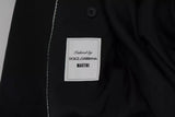 Dolce & Gabbana Black Slim Jacket Coat MARTINI Blazer