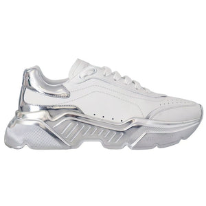 Dolce & Gabbana White Calfskin Men Sneaker