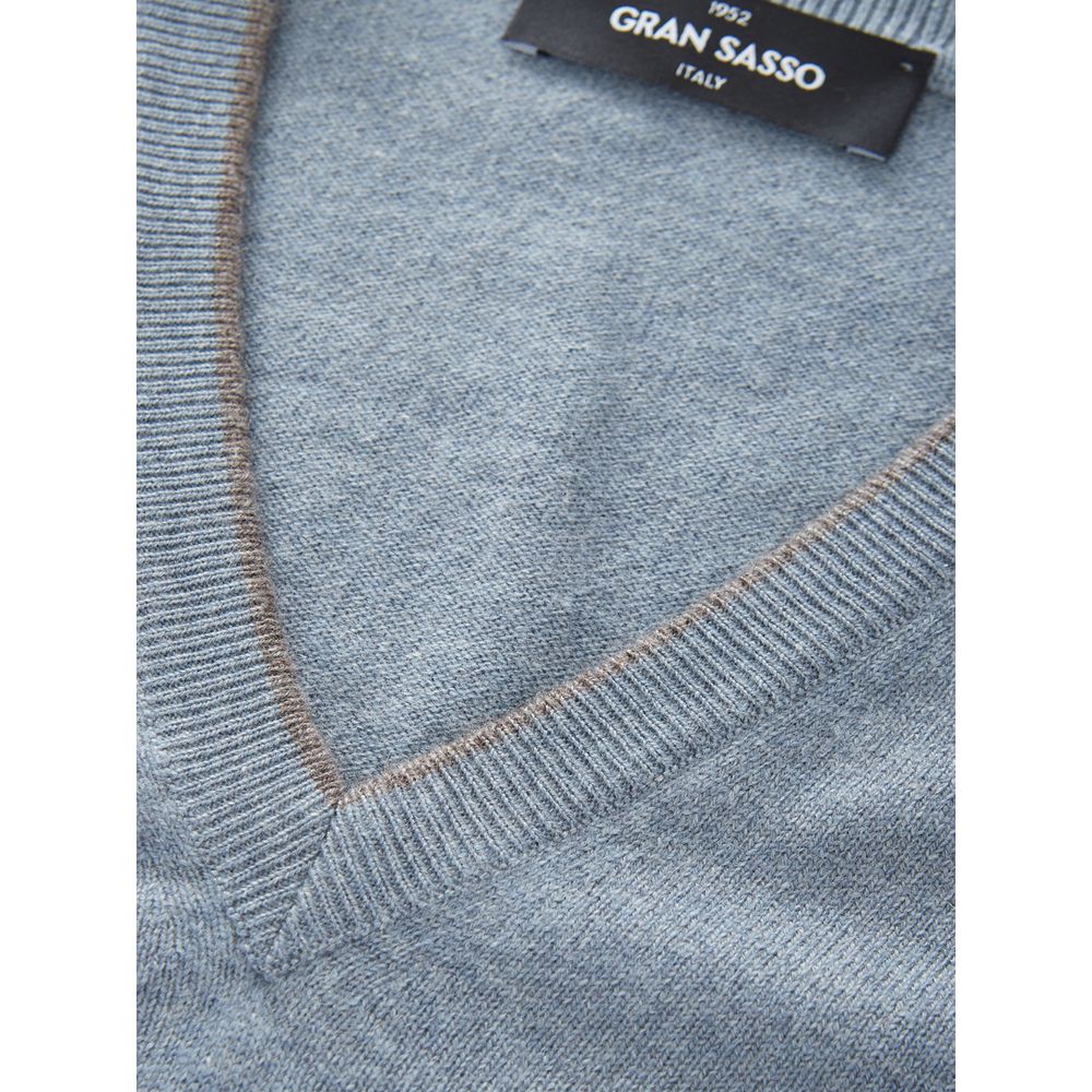 Gran Sasso Elegant Cashmere Sweater in Chic Gray