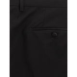 Dolce & Gabbana Sleek Black Wool Trousers for Men