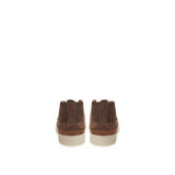 Lardini Elegant Suede Sneakers in Rich Brown