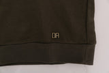 Daniele Alessandrini Elegant Green Cotton Hooded Sweater