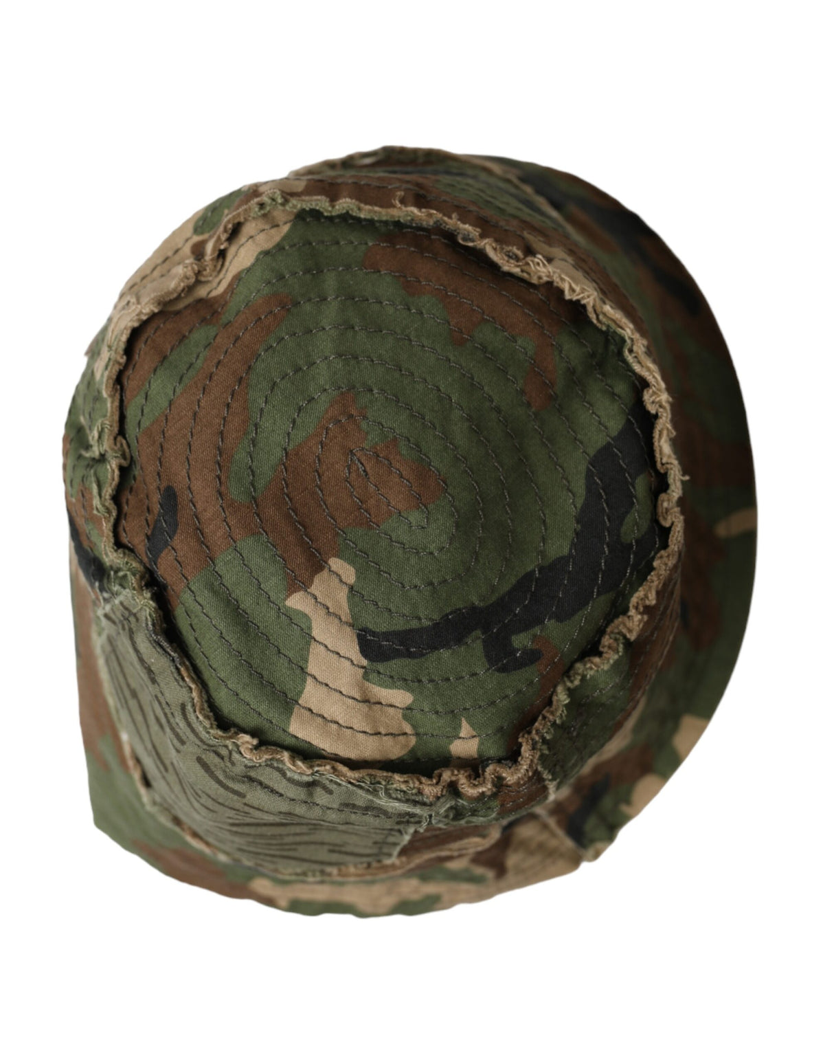 Dolce & Gabbana Green Camouflage Cotton Bucket Hat Men