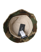 Dolce & Gabbana Green Camouflage Cotton Bucket Hat Men