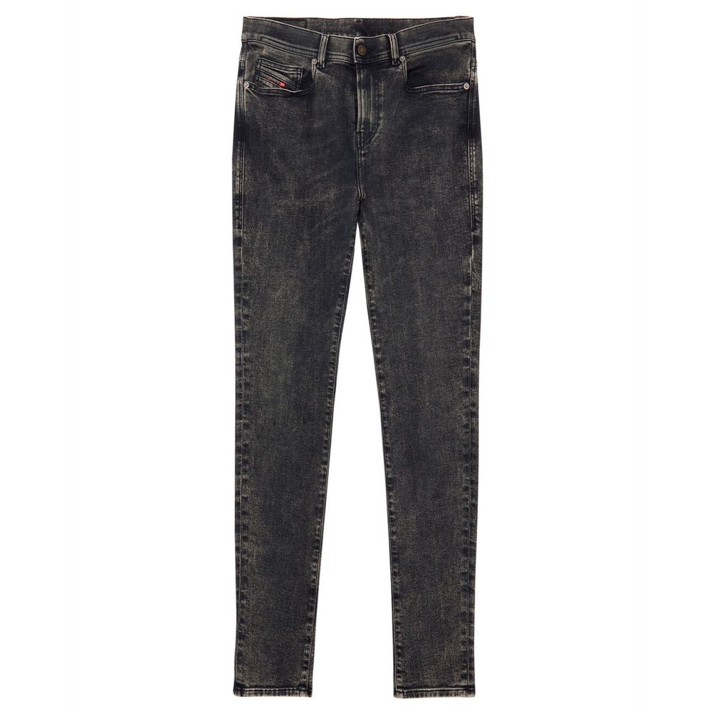 Diesel Black Cotton Jeans & Pant