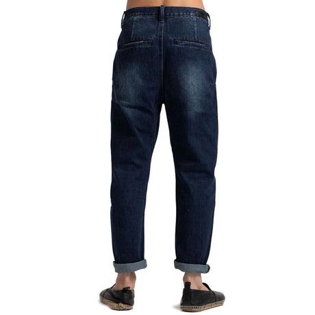 One Teaspoon Blue Cotton Men Jeans