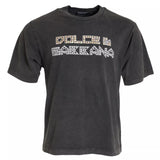 Dolce & Gabbana Gray Logo Embellished Cotton Short Sleeves T-shirt