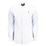 U.S. POLO ASSN. Light Blue Cotton Men Shirt