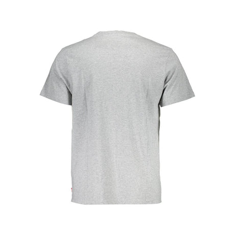 Levi's Gray Cotton Men T-Shirt