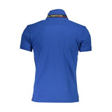 La Martina Blue Cotton Men Polo Shirt