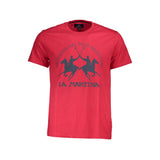 La Martina Red Cotton Men T-Shirt