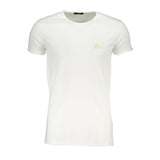 Cavalli Class White Cotton T-Shirt