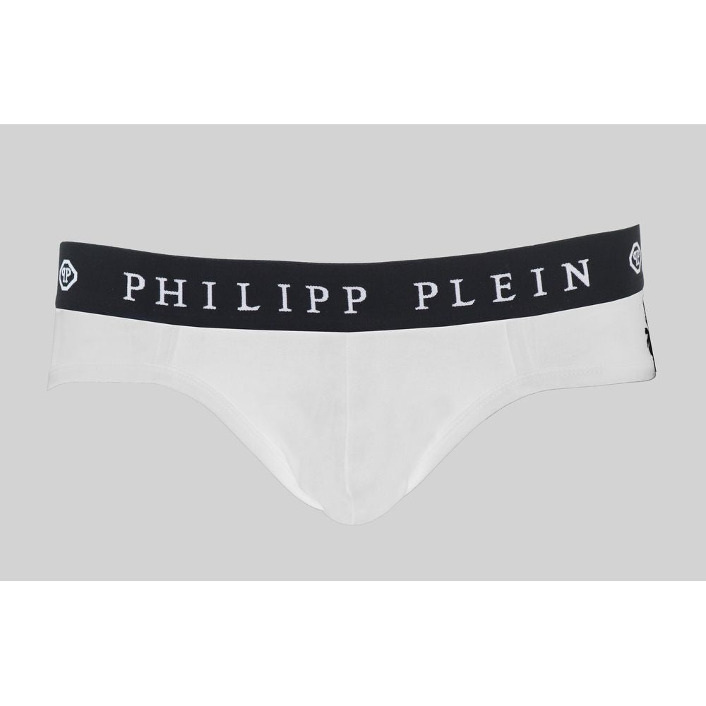 Philipp Plein White Cotton Men Boxer Short