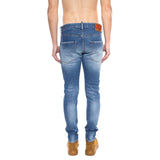 Dsquared² Blue Cotton Men's Distressed Jean