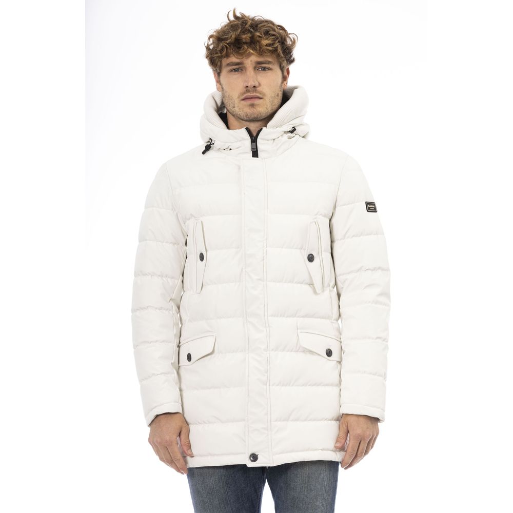 Baldinini Trend White Polyester Men's Jacket