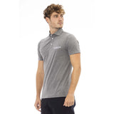 Baldinini Trend Gray Cotton Men Polo