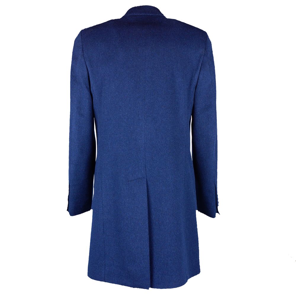 Made in Italy Blue Wool Vergine Jacket