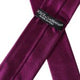 Dolce & Gabbana Purple Solid Satin Silk Adjustable Men Tie