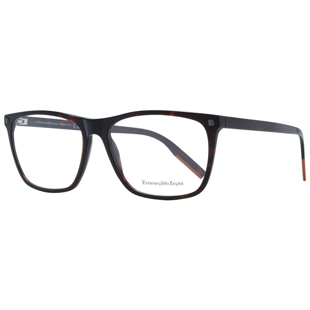 Ermenegildo Zegna Brown Men Optical Frames