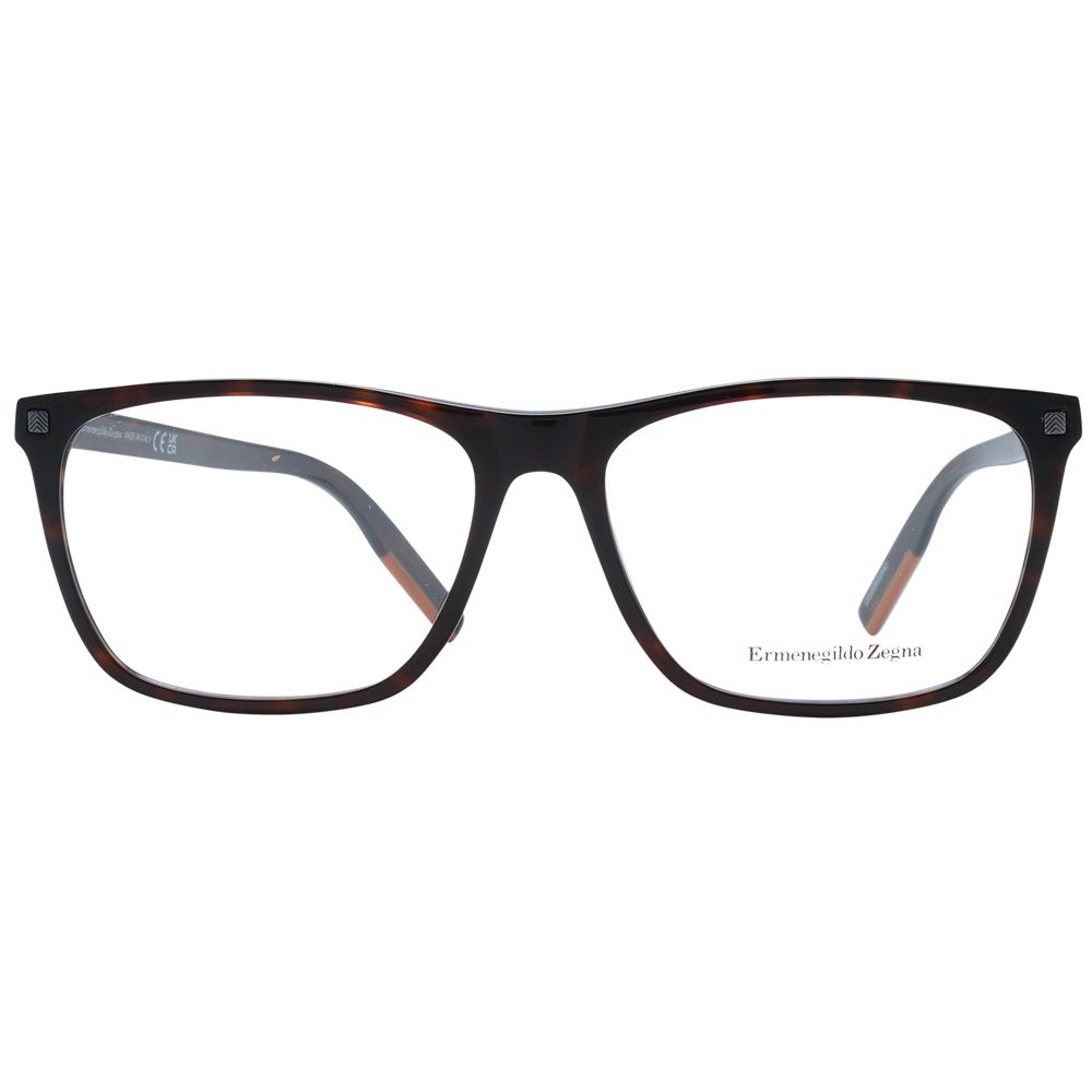 Ermenegildo Zegna Brown Men Optical Frames