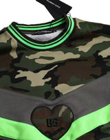 Dolce & Gabbana Multicolor Camouflage Sweatshirt Sweater