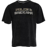 Dolce & Gabbana Black Logo Print Cotton Crewneck Men T-shirt