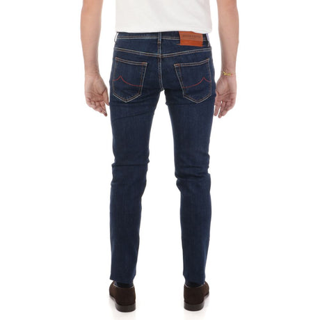 Jacob Cohen Blue Cotton Jeans & Pant