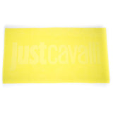 Just Cavalli Yellow Cotton Men Beach Towel