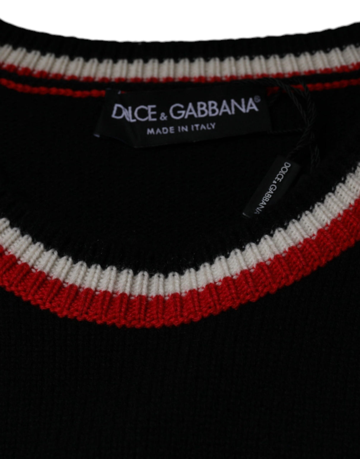 Dolce & Gabbana Black Cashmere Pig of the Year Pullover Sweater