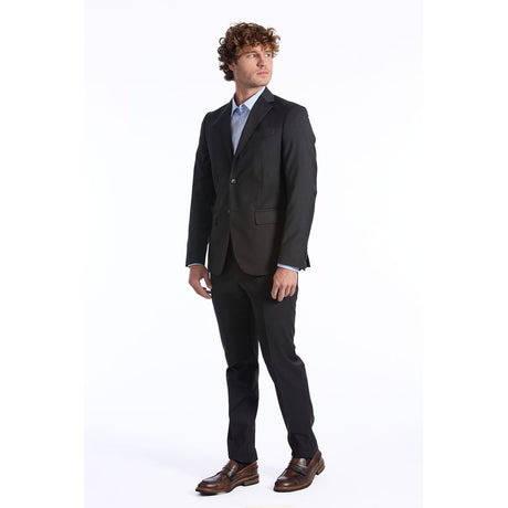 Baldinini Trend Gray Wool Men Suit