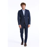 Baldinini Trend Blue Wool Men Suit