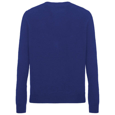 Malo Blue Wool Men Sweater