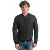 Roberto Pepe Luxury Gray Lambskin Men's Jacket